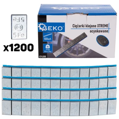 XTREME horganyzott ragasztott súlyok 12x5g - 100 darabos készlet (6kg) (4)