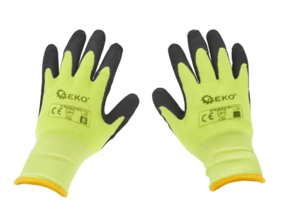Szigetelt téli munkakesztyű fluoreszkáló r. 10 (12/120)