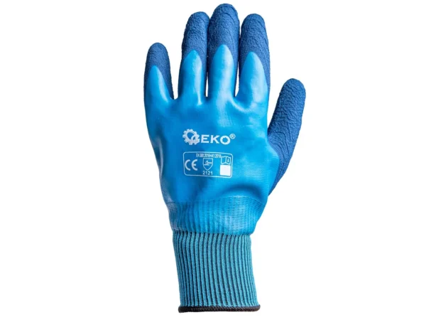 Vízálló munkakesztyű r. 9 /poliészter - latex/ (12/120) - Image 4
