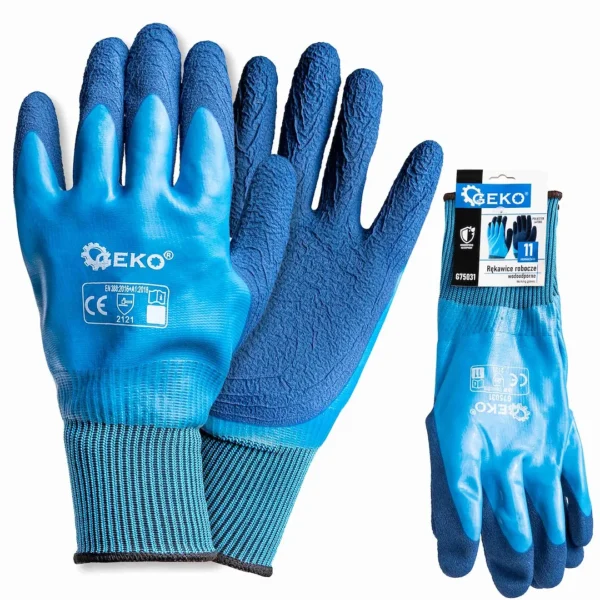 Vízálló munkakesztyű r. 11 /poliészter - latex/ (12/120)