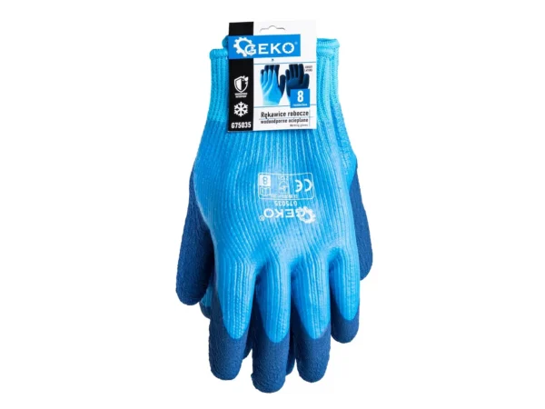 Vízálló szigetelt munkakesztyű r. 8 /jersey - latex/ (12/120) - Image 3