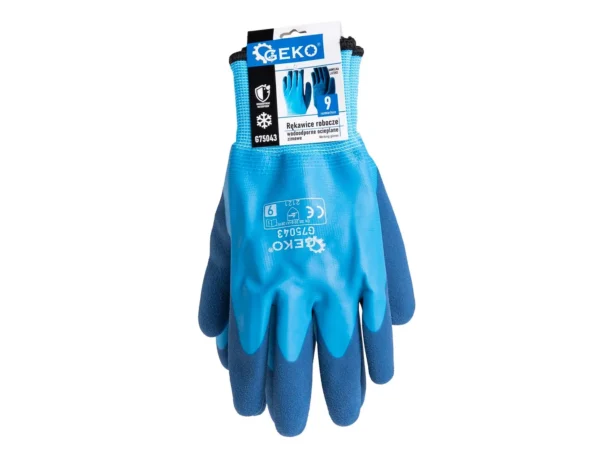 Vízálló szigetelt téli munkakesztyű r. 9 /pamut - latex/ (12/120) - Image 3