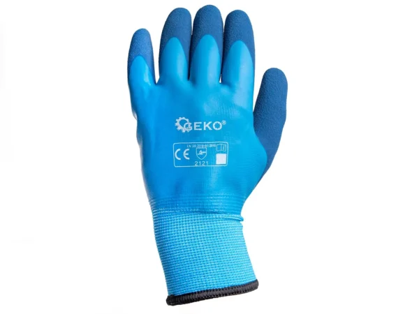 Vízálló szigetelt téli munkakesztyű r. 9 /pamut - latex/ (12/120) - Image 4