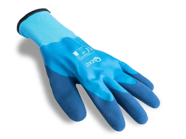 Vízálló szigetelt téli munkakesztyű r. 9 /pamut - latex/ (12/120) - Image 6