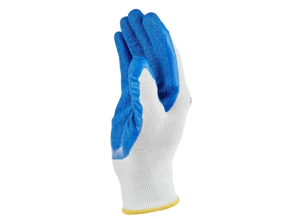 Védő poliészter kesztyű r. 8 /latex fehér és kék/ (12/240) - Image 4
