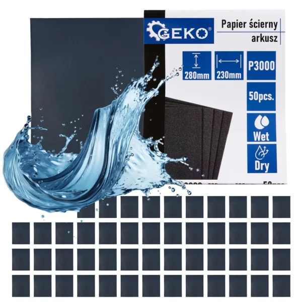 Vízbázisú csiszolópapír - lap 230x280mm P3000 (50/1000)
