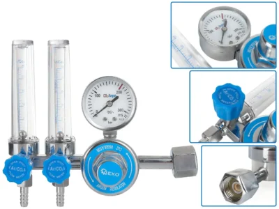 CO2/ARGON reduktor két rotaméterrel (10)