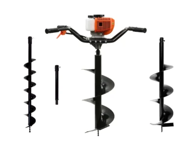 Dízel fúrócsiga (2db.) + fúrófejek (10cm, 20cm, 30cm) + 50cm adapter (1/2)