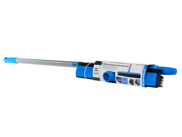 Antisztatikus gumi seprű vízlehúzóval + teleszkópos rúd 78,5-140cm (8) - Image 3