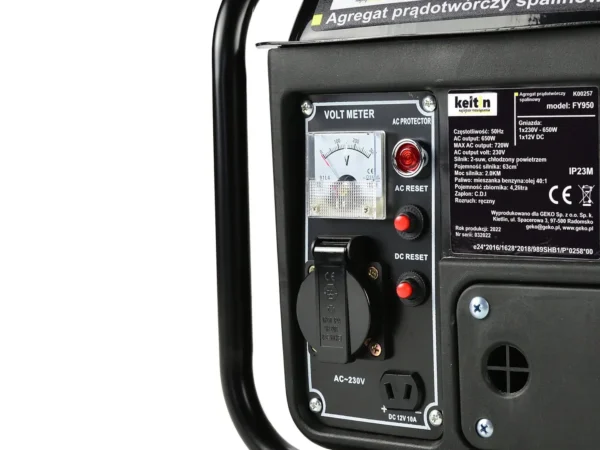 Hordozható benzinmotoros áramfejlesztő 720W - 2 LE kétütemű - Image 6