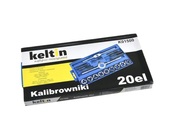 Menetfúró-menetvágó készlet 20 darabos M3-M12 Keltin - Image 3