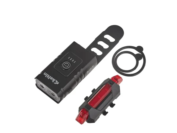 Vízálló USB kerékpárvilágítás IPX4 - első szett (800lm/900mAh) + hátsó szett (120lm/120mAh) (120) - Image 3