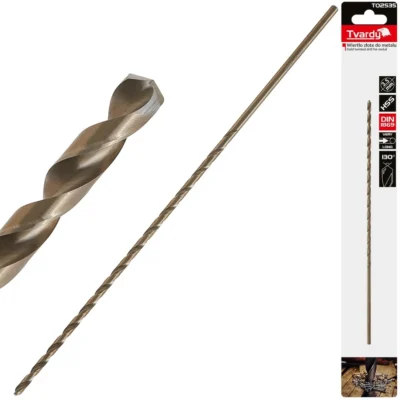 Arany fém fúrószár hosszú 3,5 x 210mm HSS DIN1869 (50/200)
