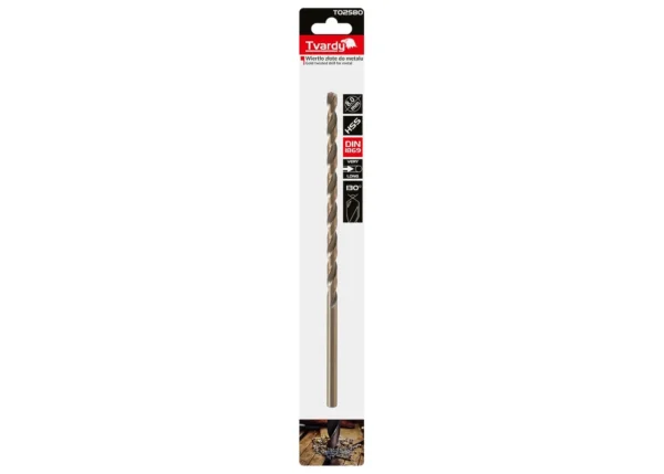 Arany fém fúrószár hosszú 8,0 x 240mm HSS DIN1869 (25/100) - Image 4