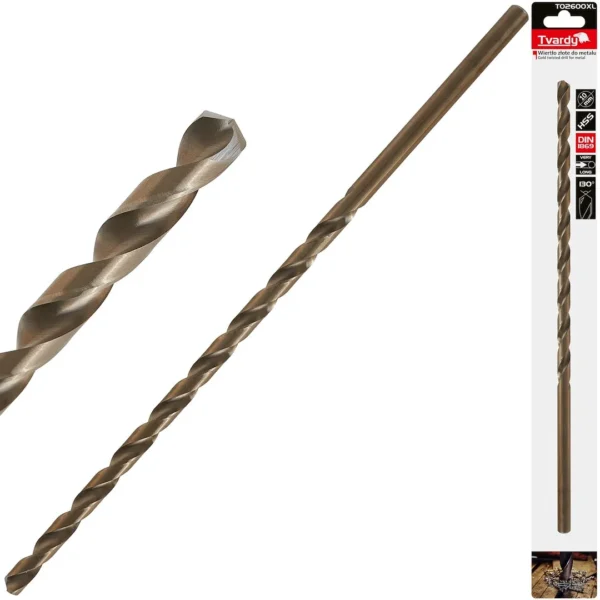 Arany fém fúrószár hosszú 10,0 x 340mm HSS DIN1869 (25/100)