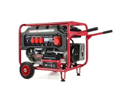 Csúcskategóriás benzinmotoros áramfejlesztő 6600W - Elektronikus indítás, 15LE motor, 400V