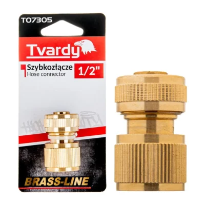 Gyorscsatlakozó 1/2" BRASS-LINE (10/80)
