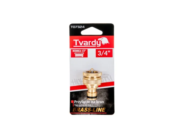 3/4" csapcsatlakozó 1/2" szűkítővel BRASS-LINE (10/80) - Image 4